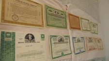 DEALER / COLLECTOR LOT OF 100 VINTAGE STOCK CERTIFICATES; LOT # 4