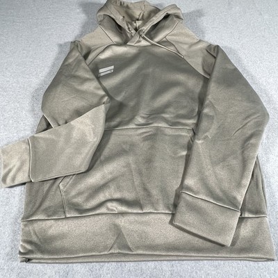 Hurley Men's Exist Poly Fleece Hoodie Sweatshirt Medium Pullover Gray Skate