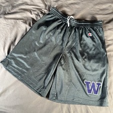 Vintage Washington Huskies Basketball Shorts Champion sz Med Pockets Montlake