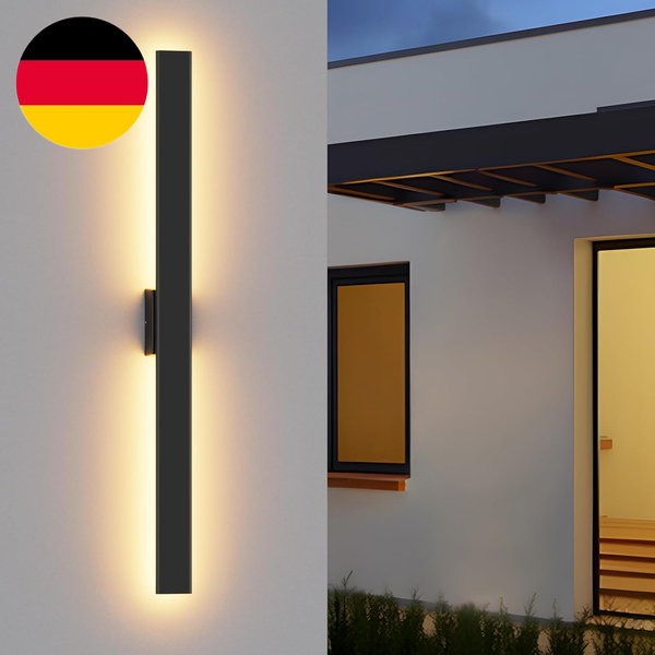Klighten Wandleuchte Aussen 100CM/30W Wasserdicht IP65 Aluminium AußEnwandleucht-image