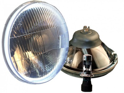 For Ford LTL9000 1982-1985 Delta Lights 7'' Round Halo Headlights