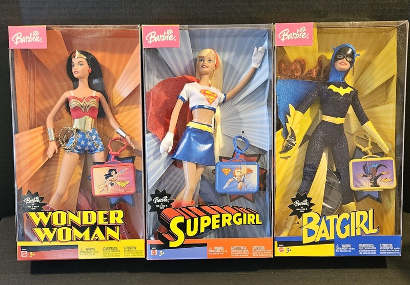 Barbie * WONDER WOMAN  * SUPERGIRL * BATGIRL - DC Comic Collection  NEW IN BOX!