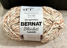 NEW Bernat Blanket tweeds Yarnspirations Woodland Tweed yarn skein, 300 g