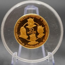 1980 CAYMAN ISLANDS GOLD 50 DOLLARS NORMAN KINGS