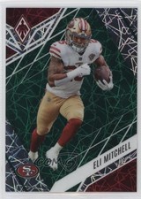 2022 Panini Phoenix Green Lazer 19/25 Elijah Mitchell Eli Mitchell #57 n0c