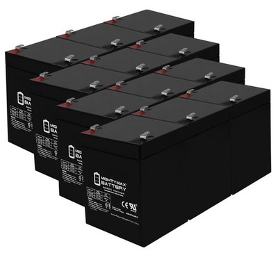 Mighty Max 12V 5AH SLA Battery Replacement for ADI Ademco Vista 10P - 12 Pack