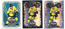 2025-26 OPC O PEE CHEE LUCAS RAYMOND 4 NATIONS RAINBOW BLACK,FOIL, RETRO 3 CARDS