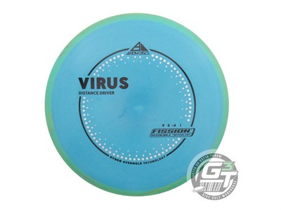 NEW Axiom Discs Fission Virus 144g Teal Green Rim Distance Driver Golf Disc