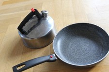 Camping Wasserkocher Flötenkessel Induktion Tee-kanne Pfanne Kochen Wohnwagen