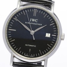 IWC SCHAFFHAUSEN PORTOFINO IW356308 39mm SS Black Dial Automatic Date #C512 7