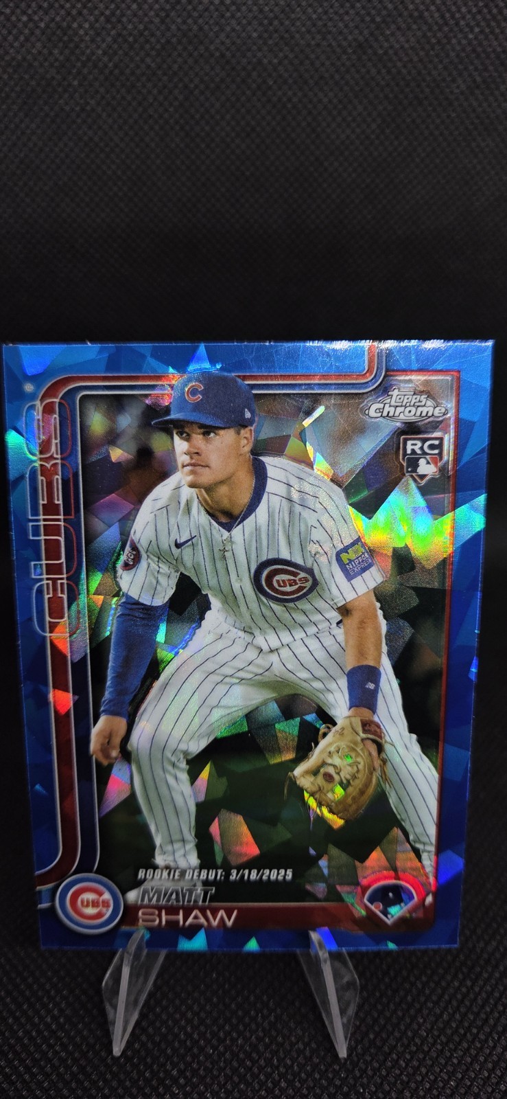 2025 Topps Chrome Update Sapphire Matt Shaw RC Rookie Debut USC135