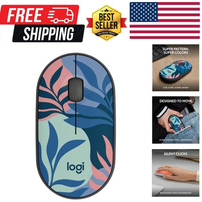 M340 Wireless Mouse with Limited Edition Prints, USB Receiver and Silent Clic...