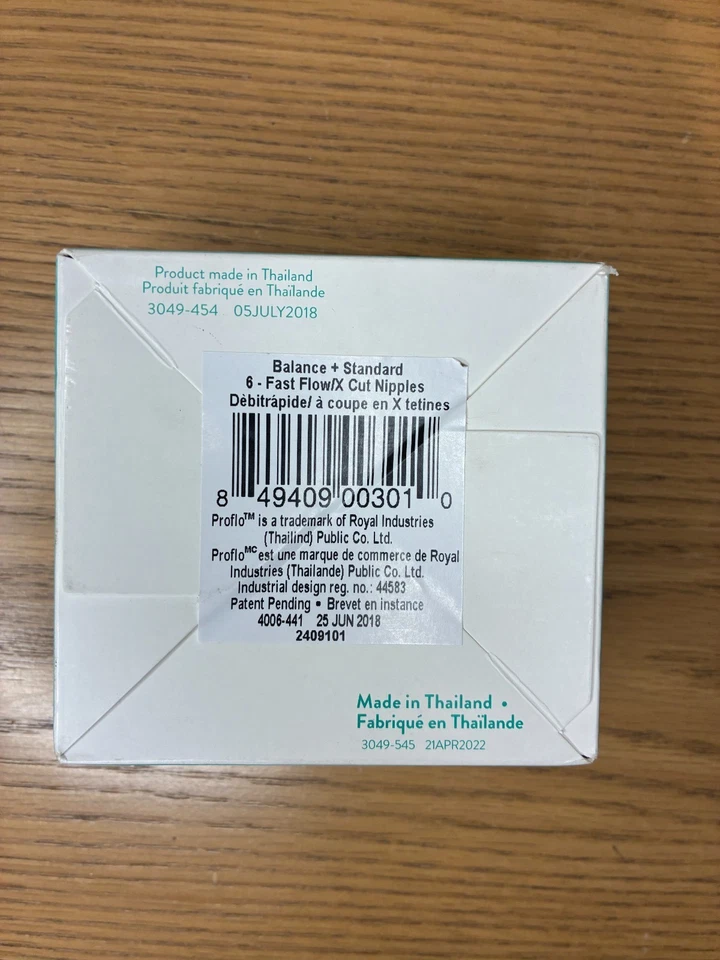 NUEVO paquete de 6 balanzas Evenflo + estándar, 6 pezones de flujo rápido/corte X Foto 2 de 3