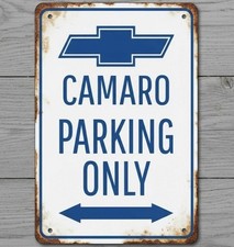 Camaro Parking Only 8 x 12 Vintage Novelty Metal Sign New!
