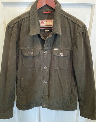 Iron and Resin Men's Trucker Corduroy Jacket Size M