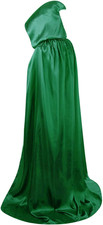 Unisex Hooded Cape Cloak for Halloween  Christmas - Full Length Costume 43"-67