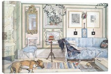Leinwandbild Gemütliche Ecke - Carl Larsson