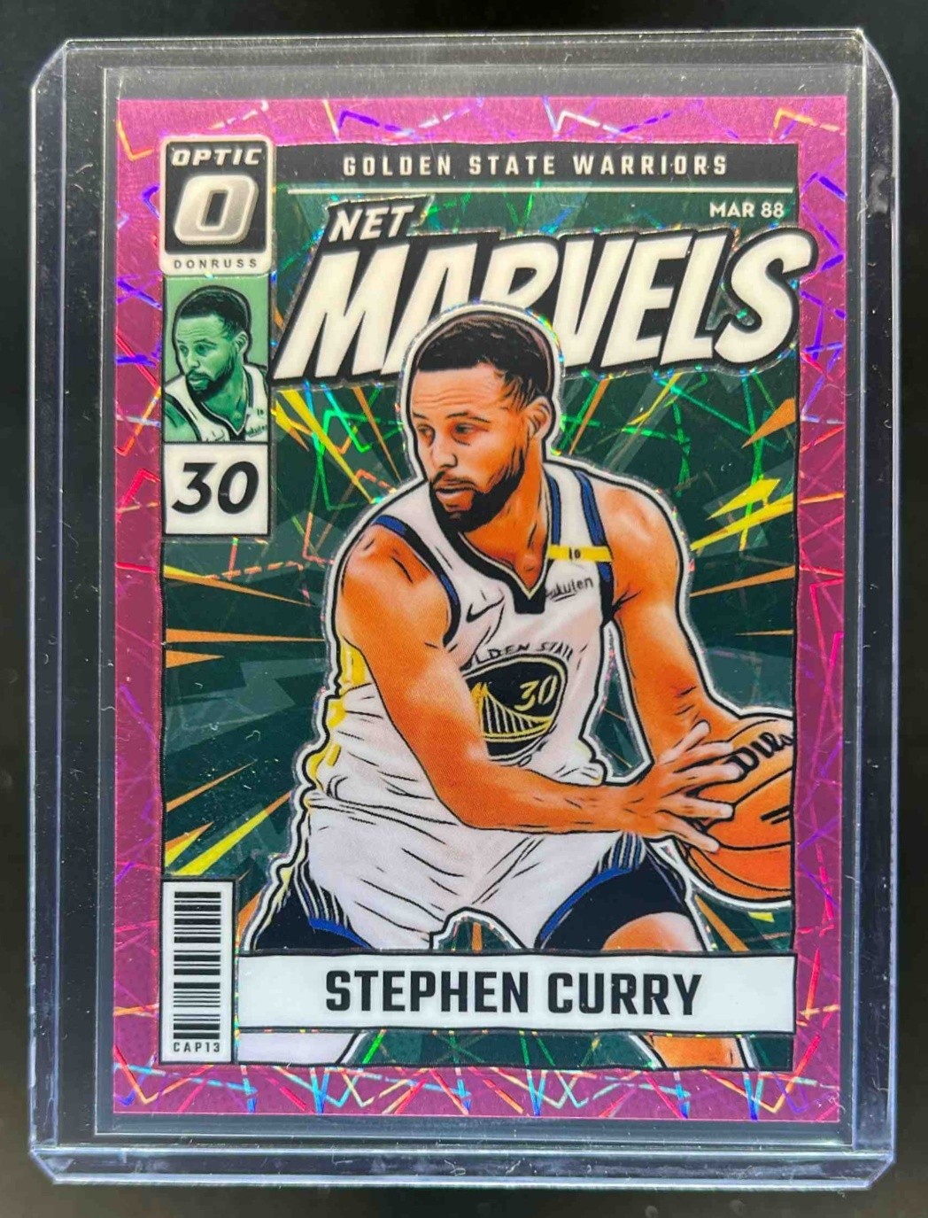 2024-25 Donruss Optic Stephen Curry Net Marvels Pink Velocity #35/79 Warriors