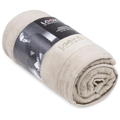 Saunahandtuch 80x200 cm  100% Baumwolle, weich & saugstark, Badetuch beige