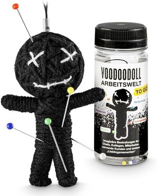 Voodoo Doll Puppe Voodoopuppe Voodoodoll Geschenk Arbeitskollege witziges Mit...
