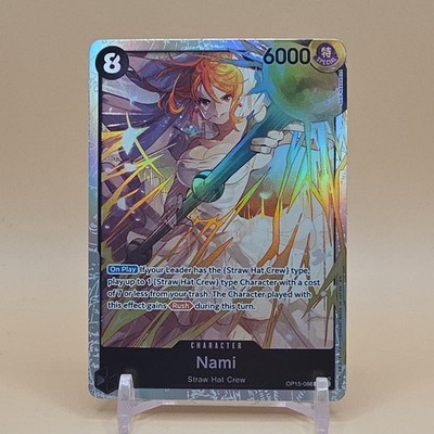 One Piece Nami OP15-086 Special Character Holo 6000 Power | eBay