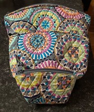 VERA BRADLEY GRAND TRAVEL SET OF 3 COSMETIC CASE BAGS - SUNNY MEDALLION
