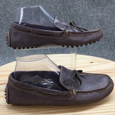 Cole Haan Shoes Mens 8 M Moccasin Flats Purple Leather Moc Toe Low Bow C10552