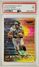 1999 BOWMAN'S BEST ATOMIC REFRACTOR #9 ED MCCAFFREY /100 ONLY POP 2 HIGHER