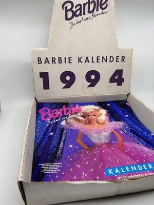 Mattel Barbie Store Display Kalender 1994 Inkl. 10 Kalendern Neu Unbenutzt