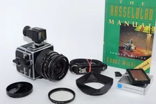 Hasselblad 903SWC Super Wide  camera. Late Finder. A12 back. Hood. Filter. Strap