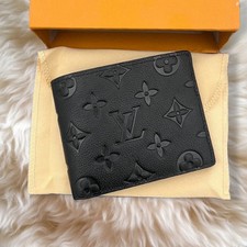 Louis Vuitton Multiple Monogram Slender Canvas Black Men s Wallet w/Box