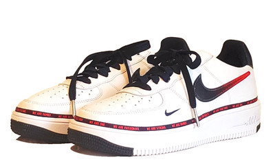 Nike Air Force 1 Ultra Sneakers New England Patriots White Red Navy Men Sz 7.5