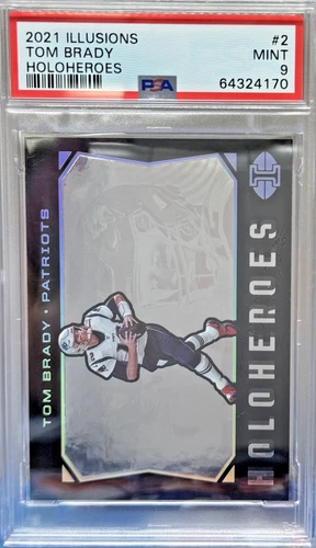 2021 Panini Illusions #2 Tom Brady Holoheroes PSA 9