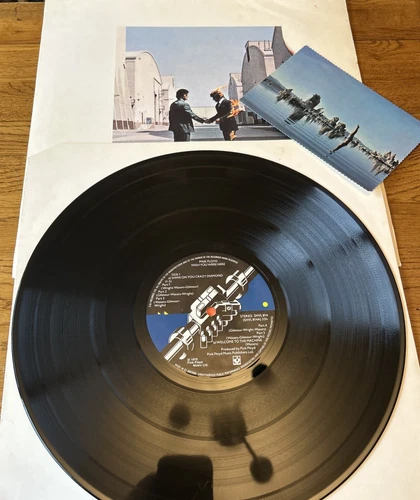 PINK FLOYD - Wish You Were Here - UK PRESS - ERROR LABELS - INC POSTCARD - A1/B7