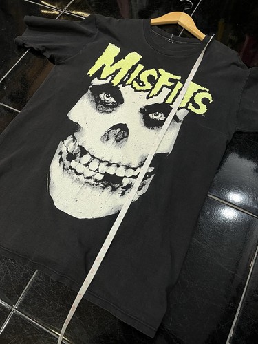 Vintage 1995 MISFITS T-Shirt Big Face Double side GLOWS IN THE DARK Size Large - Picture 10 of 11