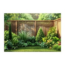 Garden Background Greenery Backdrop Nature Landscape Photo Background with Rope