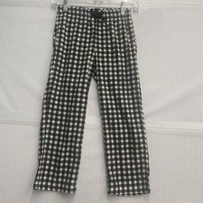Old Navy Girls Small 6-7 Black Buffalo Plaid Microfleece Pajama Pants