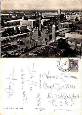 Bari Fiera del Levante Panorama Postcard Italy Vintage Real Photo Unposted