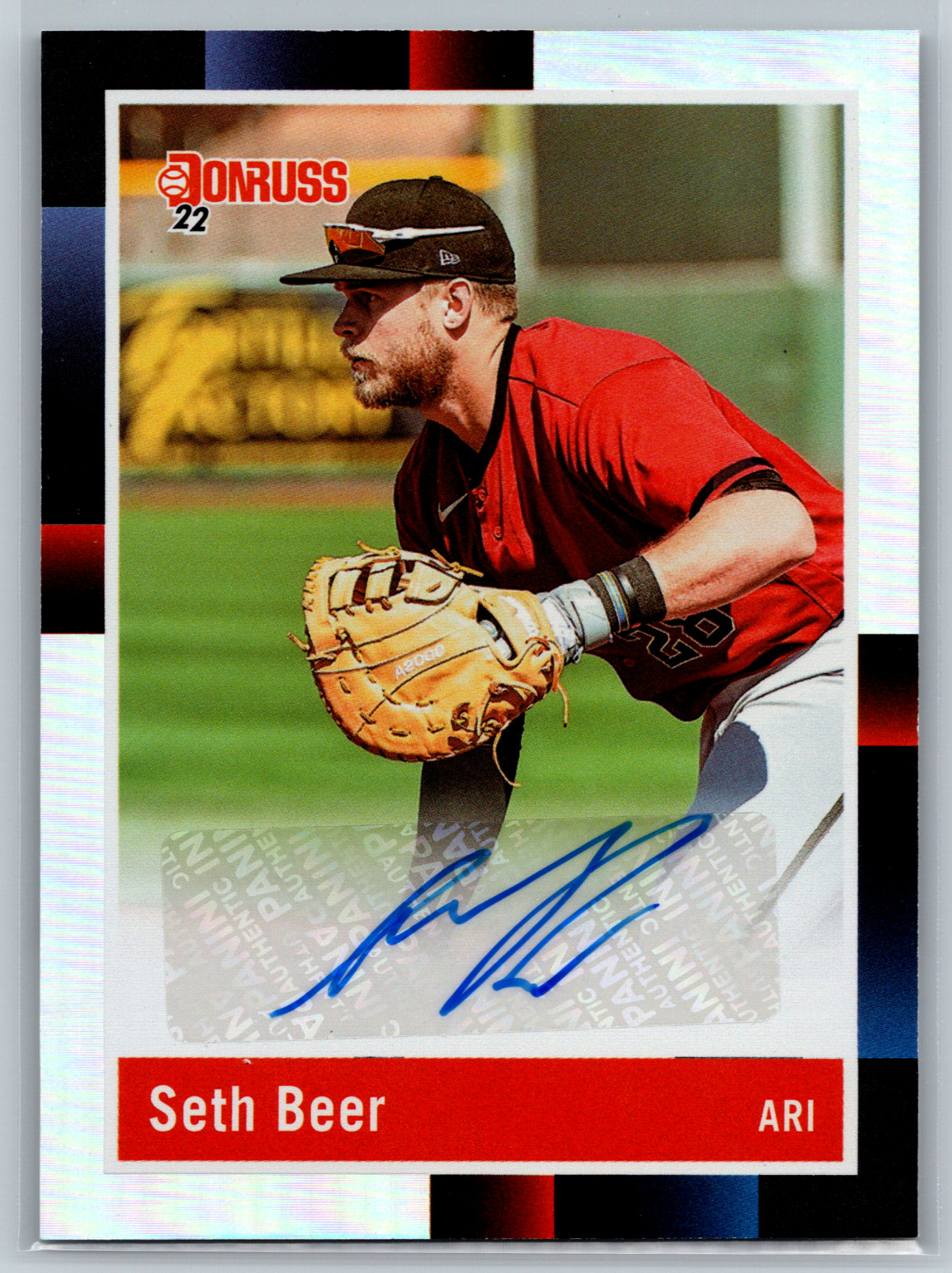 Seth Beer 2022 Panini Donruss Retro 1988 Signatures Holo Auto R88S-SB