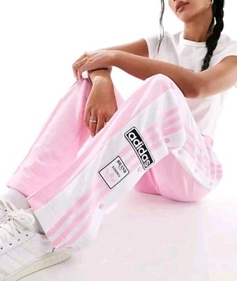 New Adidas Originals Adibreak Trefoil Pink Snap Track Pants  Women's Size S