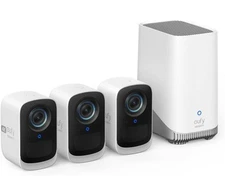 eufy Cam S300 3C 3-Cam Kit 4K Outdoor Camera Wireless Spotlight Bionicmind AI