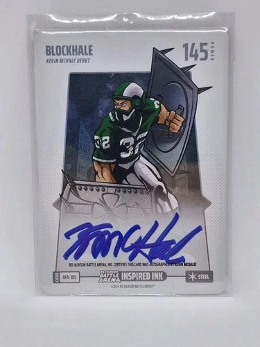 Bo Jackson Battle Arena Alpha Edition Blockhale Steel Auto On Card BFA-105