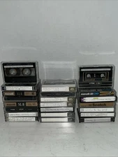 LOT OF 22 High Bias AUDIO CASSETTE TAPES SOLD AS BLANKS Maxell XL II TDK Sony