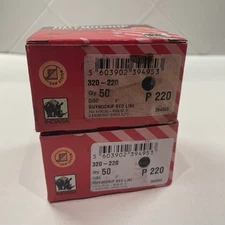 Indasa 3" Rhynogrip RedLine Solid Sanding Discs P220, 320 Series, 2 boxes of 50