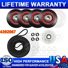 4392067 Dryer Repair Maintenance Kit for Whirlpool Kenmore Maytag Dryers 587637