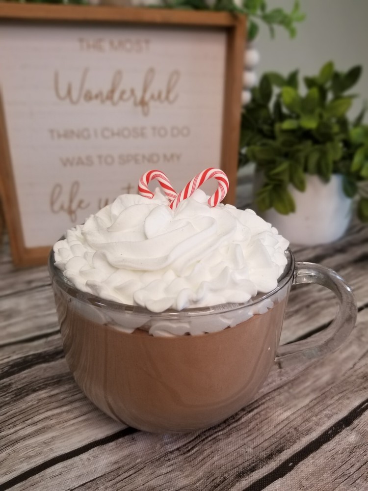 FAUX MUG HOT CHOCOLATE  FAKE FOOD PROP  FAUX COFFEE  FAUX HOT CHOCOLATE
