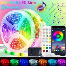 RGB Led Strip Lights APP Smart Light Strips Music Sync Color Changing for Room