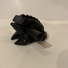 Wooden Carved Lucky Frog Natural Sound Frog Musical Instrument Stick Percussion