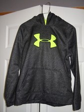 UNDER ARMOUR HOODIE YOUTH EXTRA LARGE-XL-BOYS/GIRLS SWEATSHIRT-BLACK