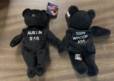 AUSTIN 3:16 - Stone Cold Steve Austin WWF Attitude Bear “100% Whoop Ass” NWT